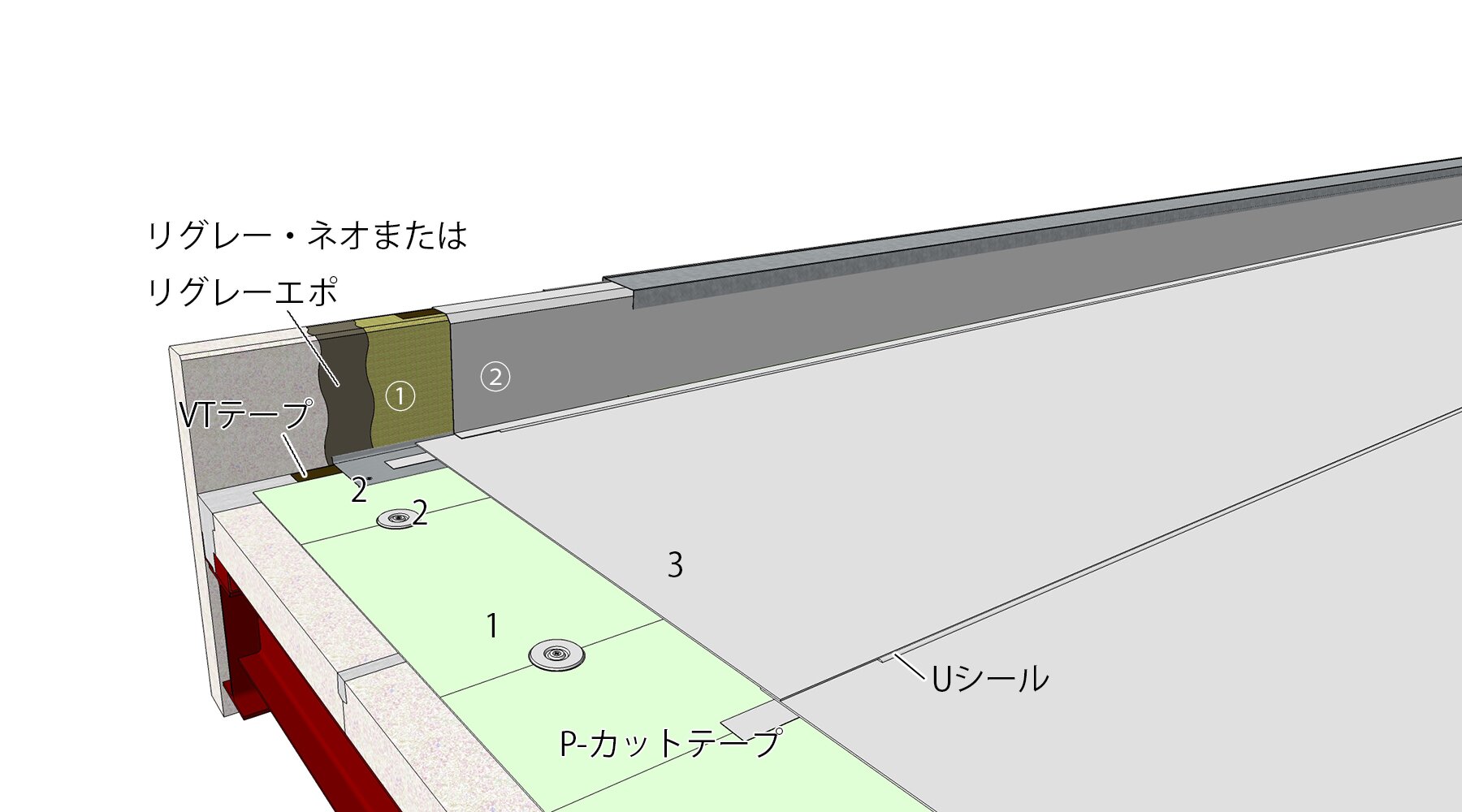 合成高分子系ルーフィングシート防水 - VT-C820-ALC | 田島ルーフィング